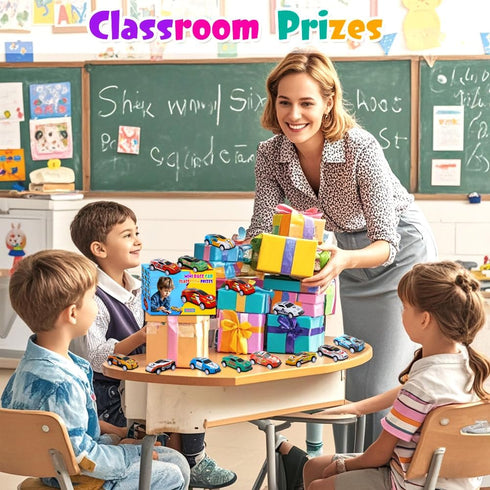 28 Siwarm pcs Pull Back Cars Toys for Kids, Party Favors Treasure Box for Classroom Prizes Mini Vehicles Race Cars Toys