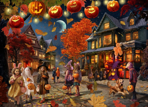 Vermont Christmas Company - Halloween Night Jigsaw Puzzle - 1000 Piece