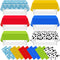12 Pack Blue Sky and White Cloud Tablecloth, Cartoon Story Mix Color Plastic Disposable Rectangle Cover for Baby Shower