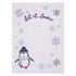 NOJO Penguin Let it Snow Christmas Baby Blanket, White, Aqua, and Gray, Super Soft Photo Op