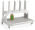 PopYum Seattle Gray Space Saving Drying Rack from 100% Recycled Bottles, countertop