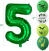 Dinosaur 5th Birthday Decorations, Large Foil Balloons, Happy Birthday Banner, Number 5 Balloon, Baby Shower