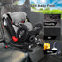 Car Seat Protectors for Child Car Seats - 1 Pack Waterproof Leather with Non-Slip Bottom, Large Mesh Pockets