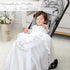 100% 39.4 39.4 Baptism Knit Baby Blanket with Minky Dot Lining, Cotton Christening Blanket x in, Embroidered Cross
