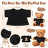 Litherr S 8-12 Inch Sublimation Stuffed Bear Clothes Shirt Fit Plush Animal Tiny Blank Stuffed Animal Tshirt Easy