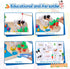 Adena Montessori Farm Animals Toys: Fishing Game Playset with Fence, Animals, Trees, and More for Toddlers