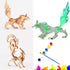 5 in 1 DIY 3D Wooden Animal Puzzles for Adults, Paintable Puzzle Kit for Home Decor & Stress Relief