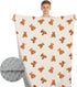 FIGEPO (Bear1) Bear and Buffalo Check Plaid Baby Blanket Gender Neutral Blankets for Newborn Baby Girls or Boys Nursery