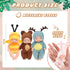 Hanaive 4 Pcs 4 Inch Mini Baby Dolls Lifelike Realistic Baby Dolls Animal Clothes Cute Tiny Babies Gifts for Kids Birthday Baby Shower (Cute Style)