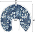 Summer Wonderful Flowers Baby Nursing Pillow Covers for Boy Girl Vintage Blue Floral Nursing Pillow Slipcovers