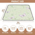 EtherSpher 50'' 50''para Green Spring Butterfly Large Sturdy Baby Girl Play mat for Indoor Outdoor Lightweight Foldable