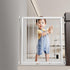 Baby Gate Wall Protector - Protect Walls & Doorways from Pet & Dog Gates, Pressure Mounted Gates Work on Stairs - 4