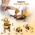 Toddler Workbench and Tool Set with 2 Take Apart Trucks, 2 in 1 Construction Toy for Ages 2-5