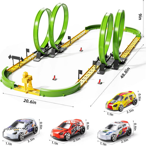 Sets 3 4 5 6 7 8 9 Set 3-5 6-8 8-12, 4 3-8 MSKOLER Car Race Track for Kids Years Old - Toy Car Track for Boys