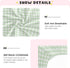 Green Gingham Checkered Crib Sheets - Fitted Baby Crib Sheets Soft and Breathable for Boys and Girls, 52 X 28 Inches