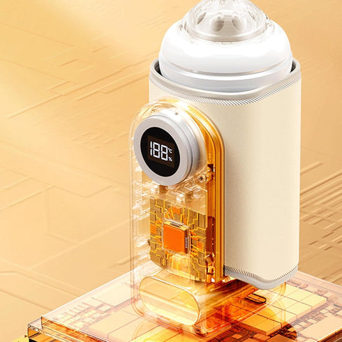 HaloVerde 10000mAh Portable Bottle Warmer with Battery for Travel and On The Go Feedings, A Rechargeable Baby Bottle