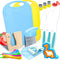 OLRMA 20PCS Kids Knife Set for Real Cooking, Child-Friendly Plastic Toddler Kitchen Tools,