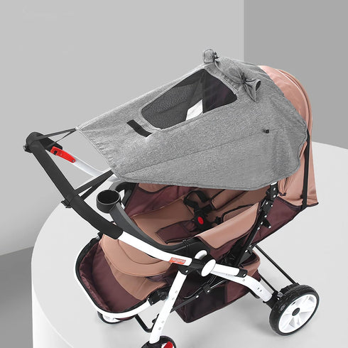 Universal Stroller Sun Protection, Baby Carriage UV Shelter with Mesh Window and Water Resistance
