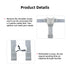 Adjustable High Chair Straps, Baby Safety Strap Belt for Stroller, Pushchair, Pram, Buggy (Grey)