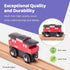 9 Sets maxim enterprise, inc. Wooden Train Caboose # - Compatible with other Major Name Brand Wooden Train and Wooden