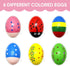 Hidreams Wooden Musical Egg Easter Egg Shakers Maracas for Baby Kids Instrument Early Learning Toys
