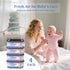 Omlishy 810 4 Pack Jumbo Square Bags Refill Compatible with Diaper Genie Compact, Select Pails (Not Fit Classic), Max