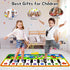 53" 23" 8 1 2 3 4 5 6 Piano Mat - x Musical Mat Animals Sounds Dance Mat for Kids Touch Play Dancing Mat Toy Gifts