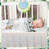 HunnmingRe Set 3 Set Baby Safari Animals Crib Bedding Pcs Crib Baby Blanket, Fitted Sheet, Pillowcase Soft Flannel