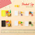 38 Pcs Miniature Food Toy Miniature Doll House Accessories Miniature Play Sets Small Doll Food Dollhouse Food, Hamburger Fries Soda Milk Juice Fast Food Set for Pretend Play Kitchen (Cute Style)