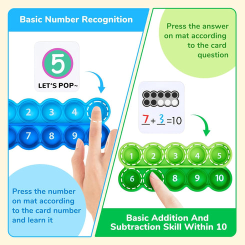Elementary-8 20 Counting 3-5 Joycat Ten-Frame Math Learning Tools for Ten Frames and Task Cards Math Games