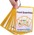 Richardy Fruits/Vegetable/Foods/Food Quantities Flash Cards English Flash Cards Pocket Card Learning Toys for Children
