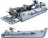 WW2 Set 325 WW2 Set General Jim's Landing Craft Higgins Boat Building Blocks Pieces with Military Jeep & Rotating