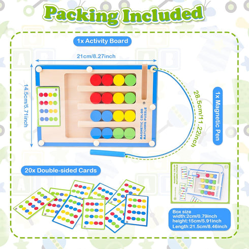 3 4 5 6 7 4-7 Kids Montessori Magnetic Wooden Toys: Year Old Birthday Gift for Boys Girls Age Preschool Educational