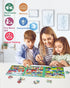 Magnetic Puzzles for Kids Ages 4-8 - 3 in 1 Wooden Jigsaw Puzzles Book, Learning Magnet Gift for Road Trip