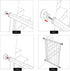 Baby Gate Wall Protector - Protect Walls & Doorways from Pet & Dog Gates, Pressure Mounted Gates Work on Stairs - 4