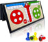 KIDAMI Mini Magnetic Ludo Travel Board Game Set, Folding Design and Light-Weight,