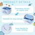 Tiangrid 15.75 11.81 8.27 Inches Nursery Storage Dinosaur Baby Storage Basket for Baby Shower Dinosaur Basket