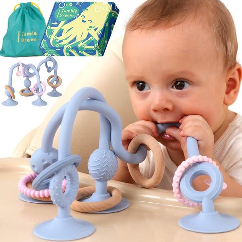 Jumble Jangle Baby Teething Toys BPA-Free, Multi Purpose High Chair Toys &
