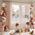 CERETIA 80" 40 Cotton Hanging Storage Chain for Stuffed Animals Storage with Metal Clips, Stuffed Animal Organizer
