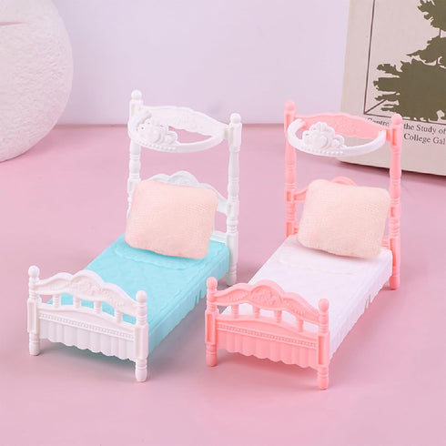 10Pcs 1:12 Set Mini Cushions Pink Pillow for Tiny Decoration Furniture Model Scale Miniature Dollhouse Sofa Pillows