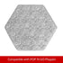 59 Inch Hexagon Playpen Mat Compatible with POP 'N GO Baby Playpen, Hexagon Playpen Mattress Pad, Non Slip and Padded