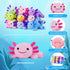 CHEEKYNEWT CO. 8.66" Christmas.(Pink,1 Pack) Axolotl Plush Toy,Axolotl Stuffed Animal, Axolotls Toy,Birthday Gift