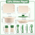 11Pcs Sets,Cooking Set 1-3,Green TYRY.HU BPA Free Kids Play Kitchen Accessories Toy, Silicone Pretend Play Food Toys