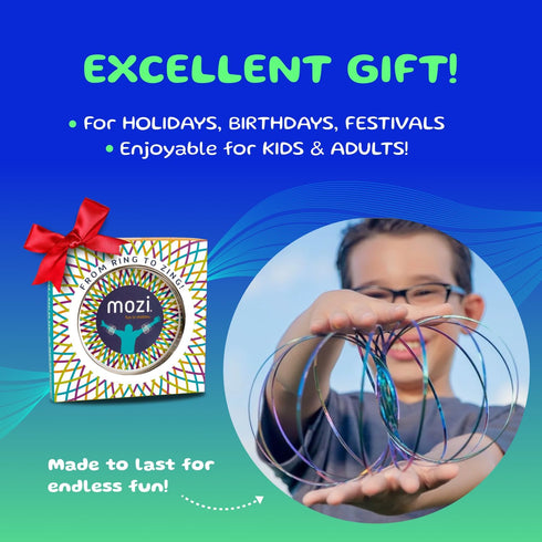 Mozi 3D Geometric Magic Flow Bracelet - Easy to Use - Bracelet Spiral Toy, Spinning Bracelet Spiral for Children
