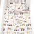 3 Set Set Set Sets JISEN Piece Crib Bedding Soft Baby Crib Bedding Construction Trucks Crib Comforter - Comforter Sheet