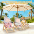 SYFLHYP 4-7in Cute Doll Car Seat for Labubu, Premium Foldable Beach Lounger for Dolls, Beautiful Doll Display
