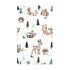 10-Pack, Hudson Baby Unisex Baby Cotton Flannel Burp Cloths, Boy Woodland Pals One Size