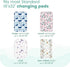 TOTCHILL 2 Pack, Light Quilted Changing Pad Cover Soft Fitted Changing Table Covers for Baby Boys and Girls, Pink