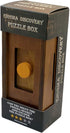 Puzzle Box Enigma Secret Discovery, Wooden Magic Trick Lock with Hidden Compartment for Money and Gifts