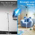 Quynhni 56-78" 180 Baby Crib Mobile Arm,Mobile Hanger for Crib Adjustable Height Top Can Rotate Suitable for Baby Girls